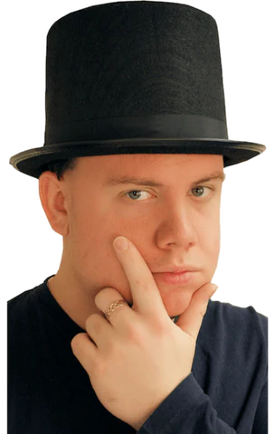 Mens Black Top Hat